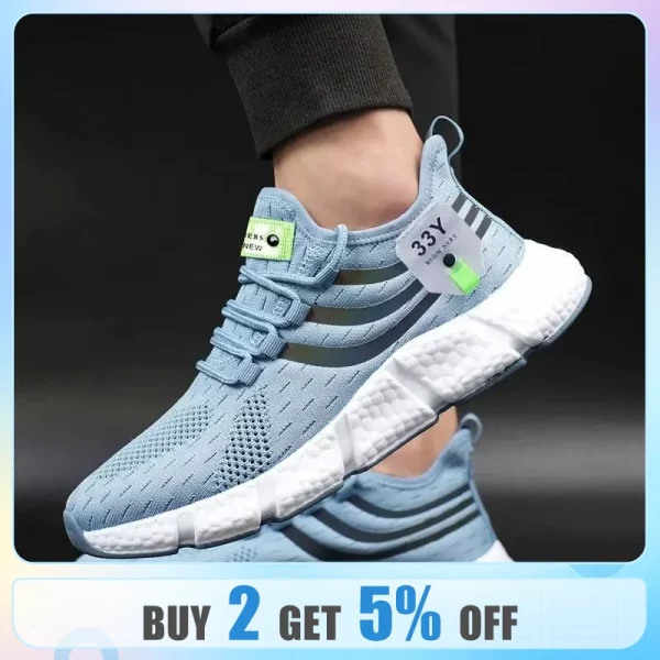 Men's Outdoor Sneakers Soft Sole Casual Sneakers Breathable Mesh Running Shoes
