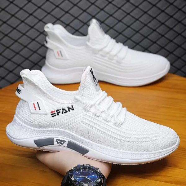 2024 Men's Mesh Casual Shoes Lightweight Soft Breathable Sneakers Fashion Vulcanized Shoes
